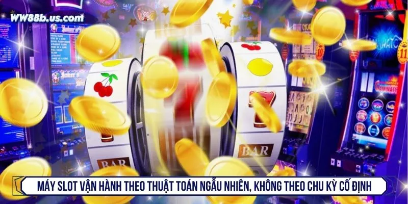 Máy slot vận hành theo thuật toán ngẫu nhiên, không theo chu kỳ cố định